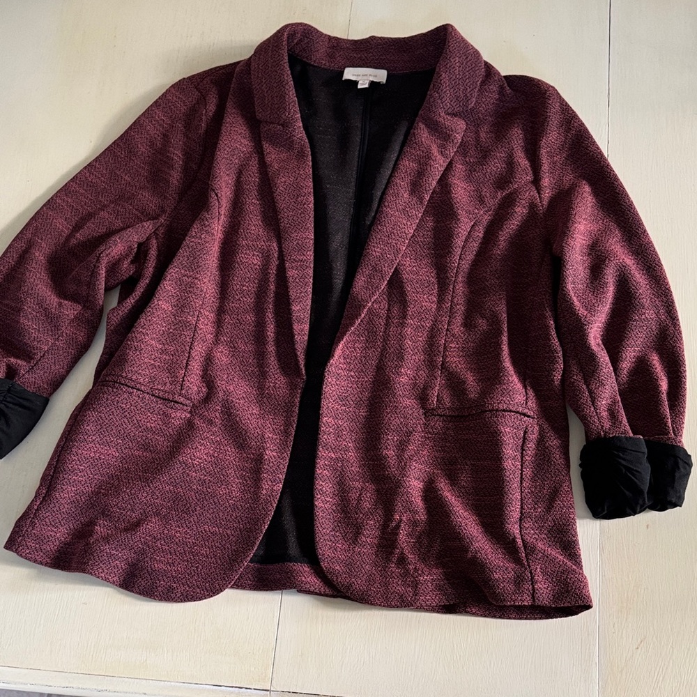 Women's Burgundy Blazer